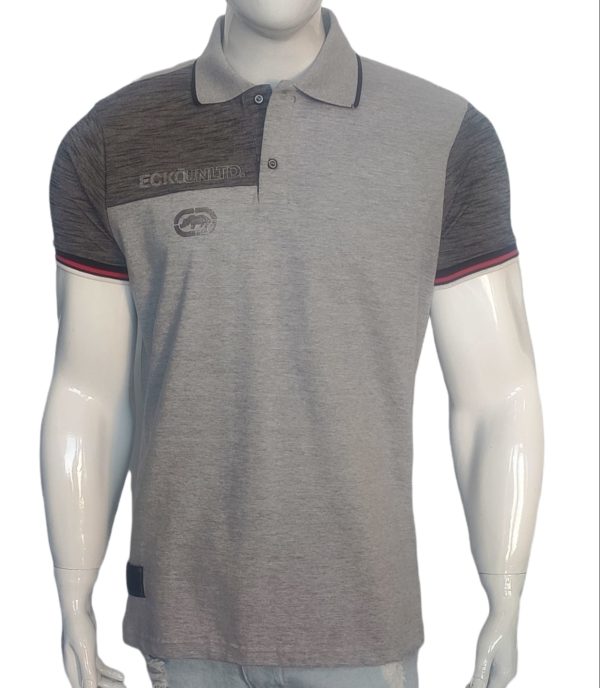 Camisa Polo Ecko Piquet Cinza