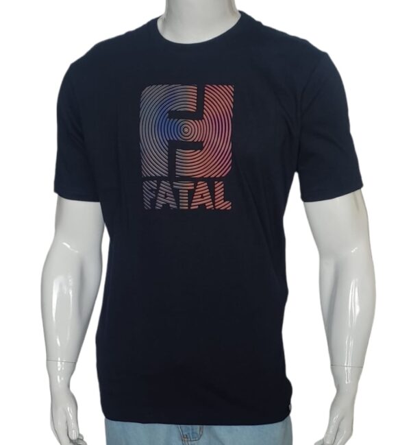 Camiseta Fatal Azul Estampada