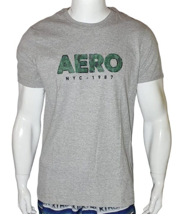 Camiseta Aeropostale Cinza Masculina